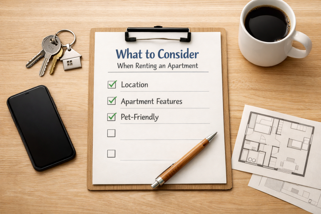 What to consider when renting an apartment